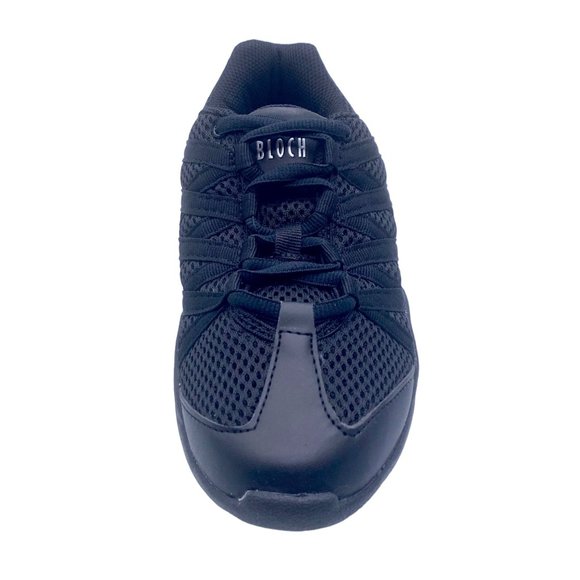 Bloch Shoes Bloch Criss Cross Black Dance Sneakers Mesh Bloch 1 W 1 Split Sole Hip Hop